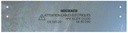 PLAQUE DE PROTECTION PPR ELEC ACIER 25*100 + BOULON 6880090 *